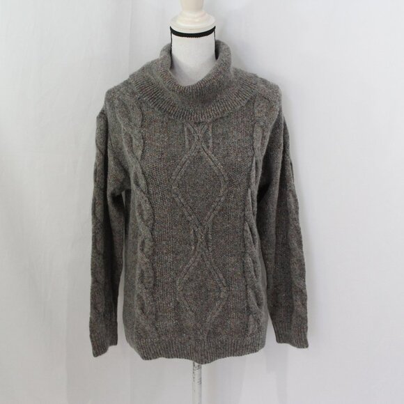 Charter Club Sweaters - Charter Club Grey Sparkly Knit Cowl Neck NWT